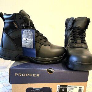 Propper Series 100 6" Side Zip Men's Tactical Boots Black NIB Size 9M